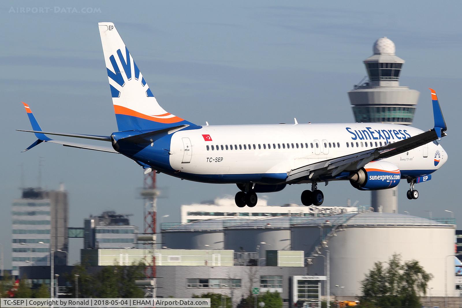 TC-SEP, 2016 Boeing 737-8HC C/N 61180, at spl