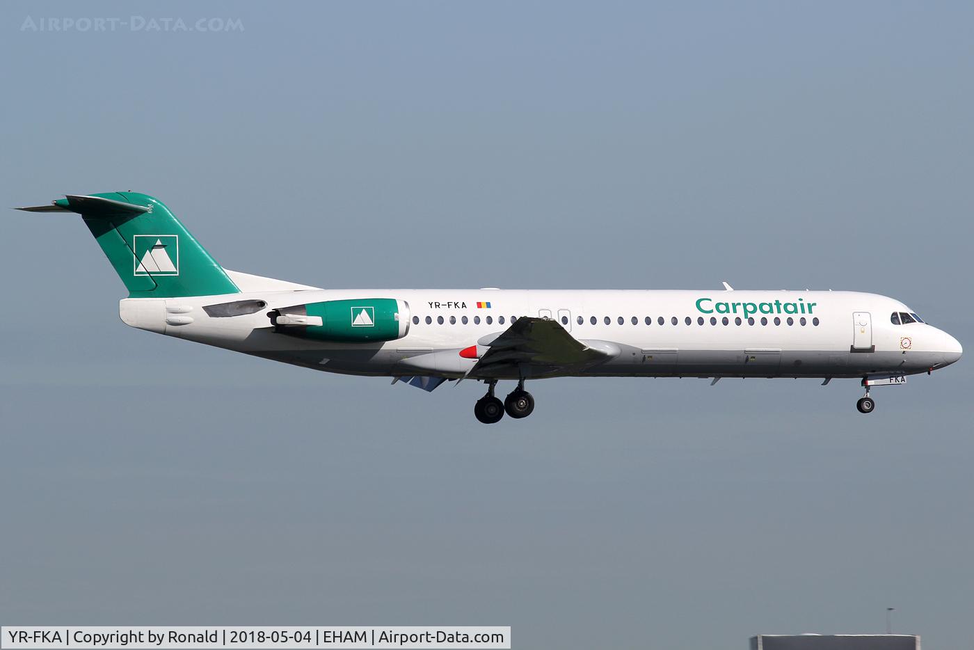 YR-FKA, 1991 Fokker 100 (F-28-0100) C/N 11340, at spl