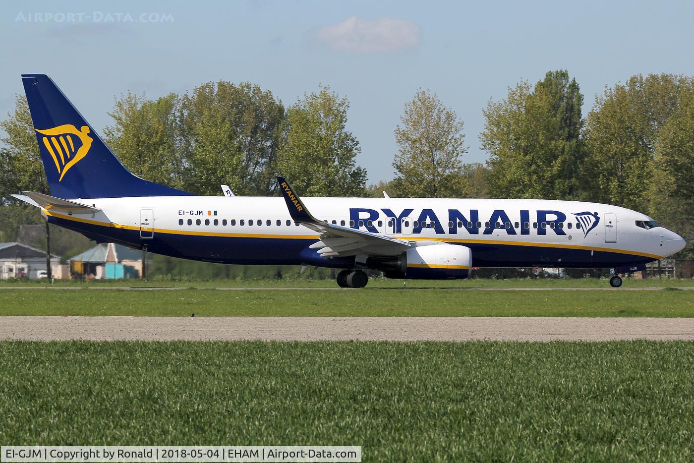 EI-GJM, 2018 Boeing 737-800 C/N 44827, at spl