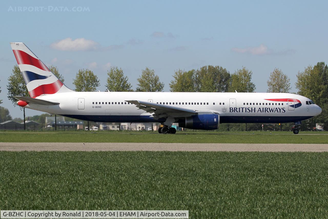G-BZHC, 1998 Boeing 767-336 C/N 29232, at spl