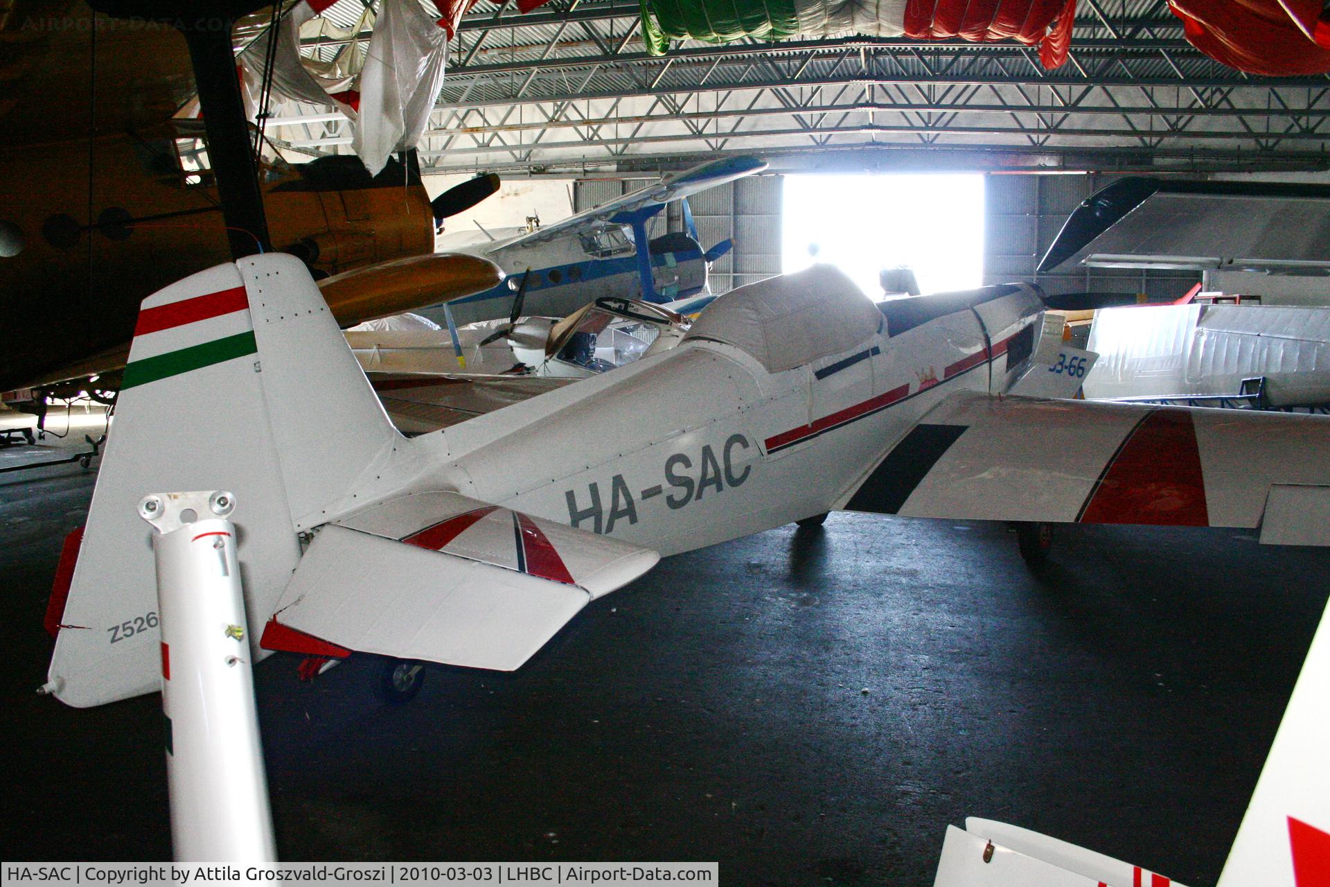 HA-SAC, 1967 Zlin Z-526A / AM Akrobat C/N 1019, LHBC - Békéscsaba Airport, Hungary