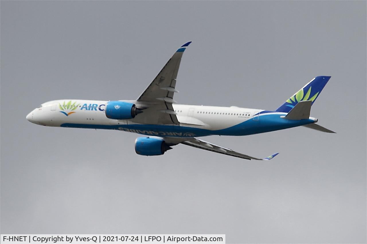 F-HNET, 2017 Airbus A350-941 C/N 0091, Airbus A350-941, Climbing from rwy 24, Paris Orly airport (LFPO - ORY)