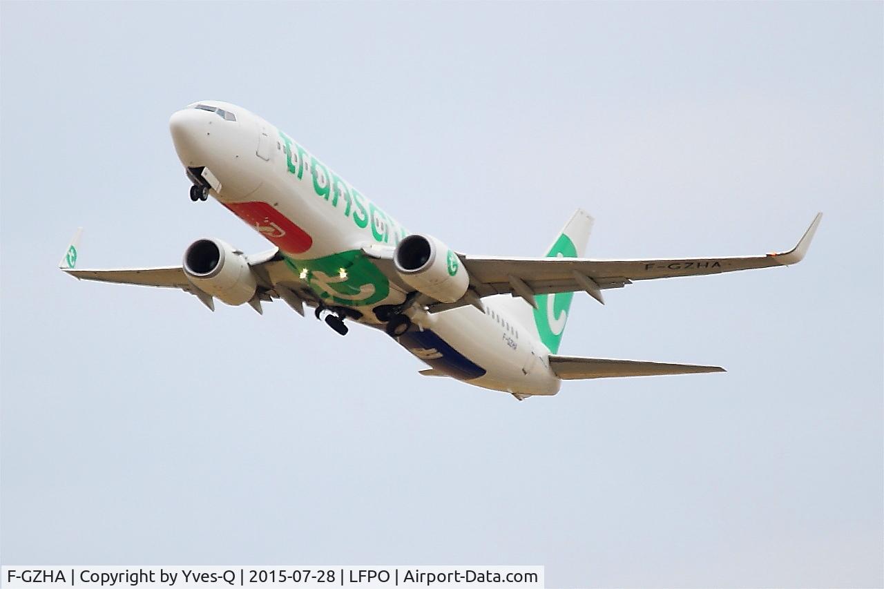 F-GZHA, 2007 Boeing 737-8GJ C/N 34901, Boeing 737-8GJ, Take off rwy 24, Paris Orly airport (LFPO - ORY)