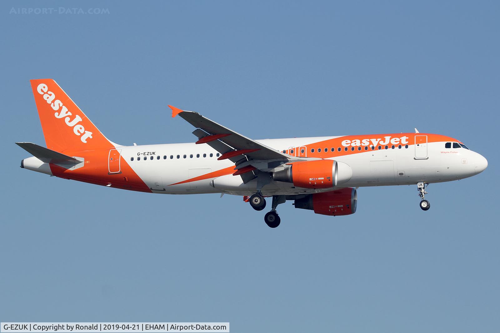 G-EZUK, 2011 Airbus A320-214 C/N 4749, at spl