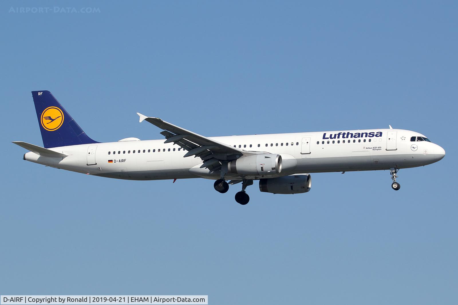 D-AIRF, 1994 Airbus A321-131 C/N 0493, at spl