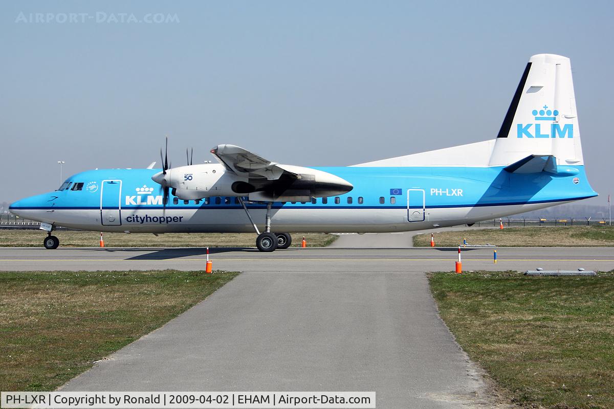 PH-LXR, 1993 Fokker 50 C/N 20277, at spl