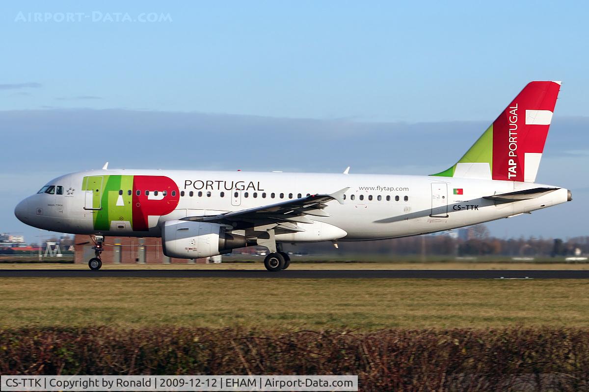 CS-TTK, 1999 Airbus A319-111 C/N 1034, at spl