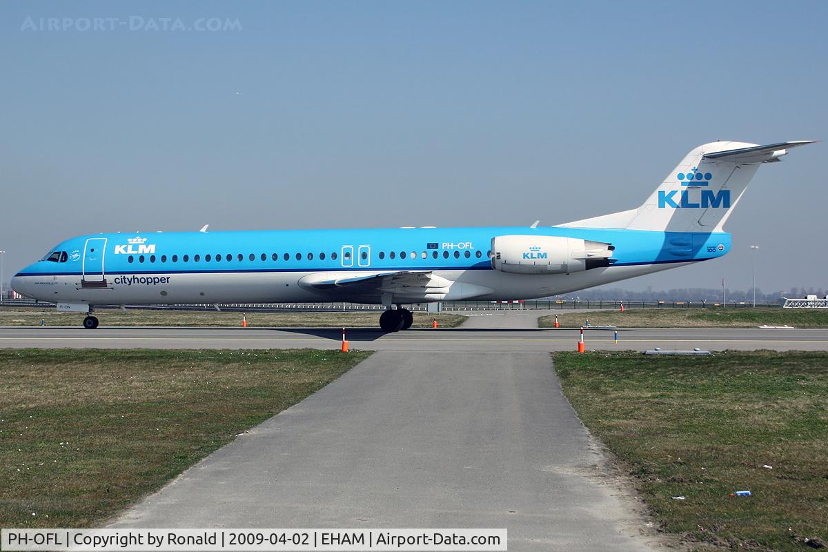 PH-OFL, 1993 Fokker 100 (F-28-0100) C/N 11444, at spl