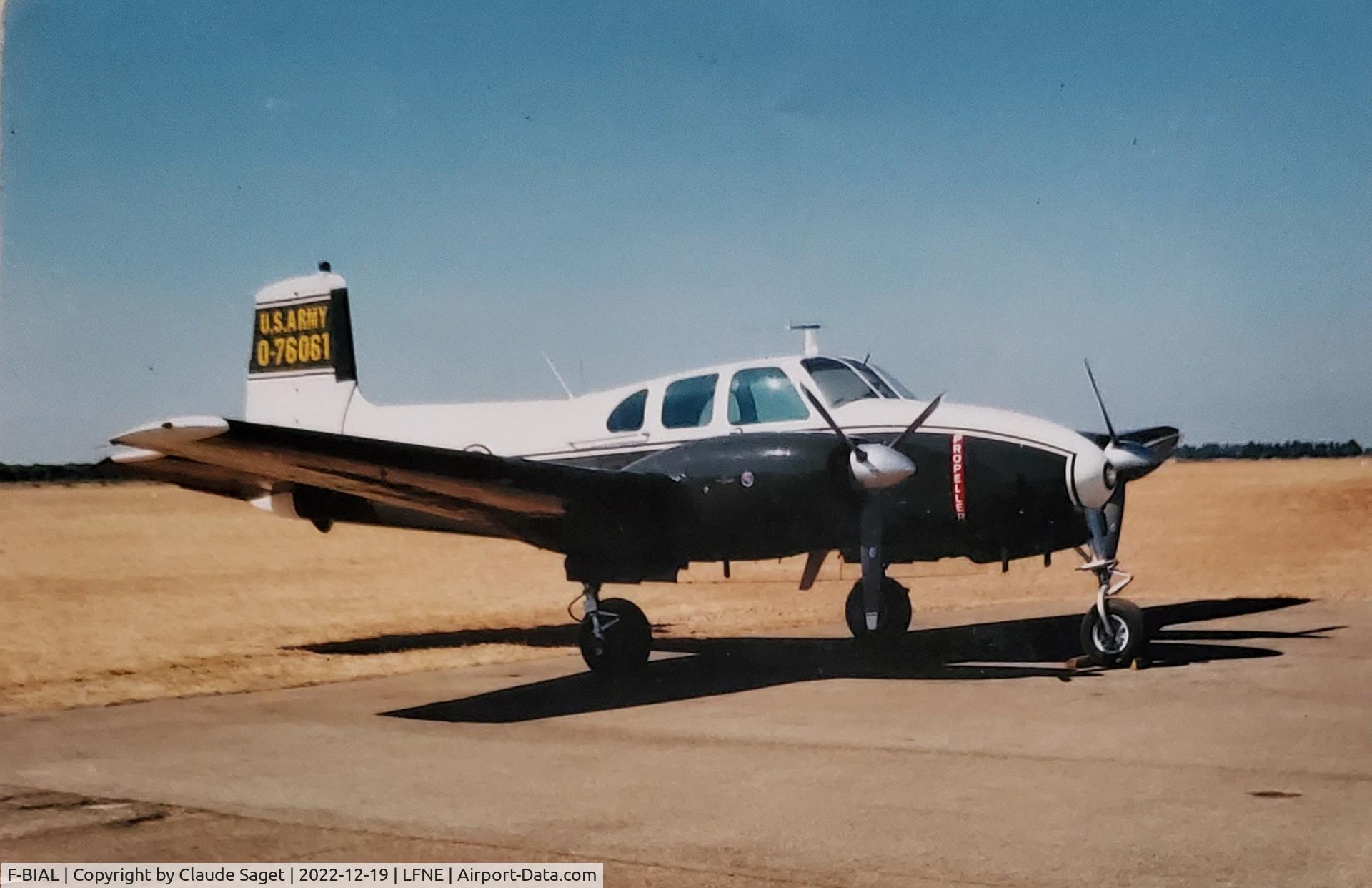 F-BIAL, 1956 Beech D50 Twin Bonanza Twin Bonanza C/N DH-104, Pic taken during summer 2001