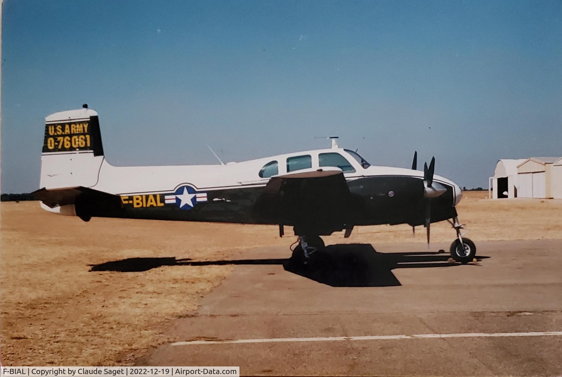 F-BIAL, 1956 Beech D50 Twin Bonanza Twin Bonanza C/N DH-104, Pic taken during summer 2003