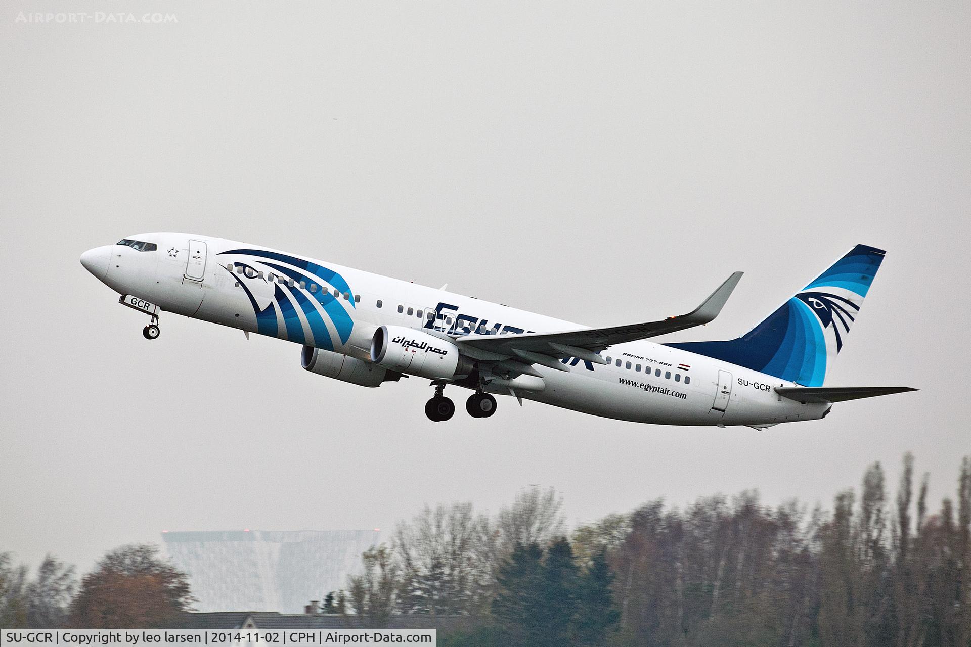 SU-GCR, 2009 Boeing 737-866 C/N 35562, Copenhagen 2.11.2014