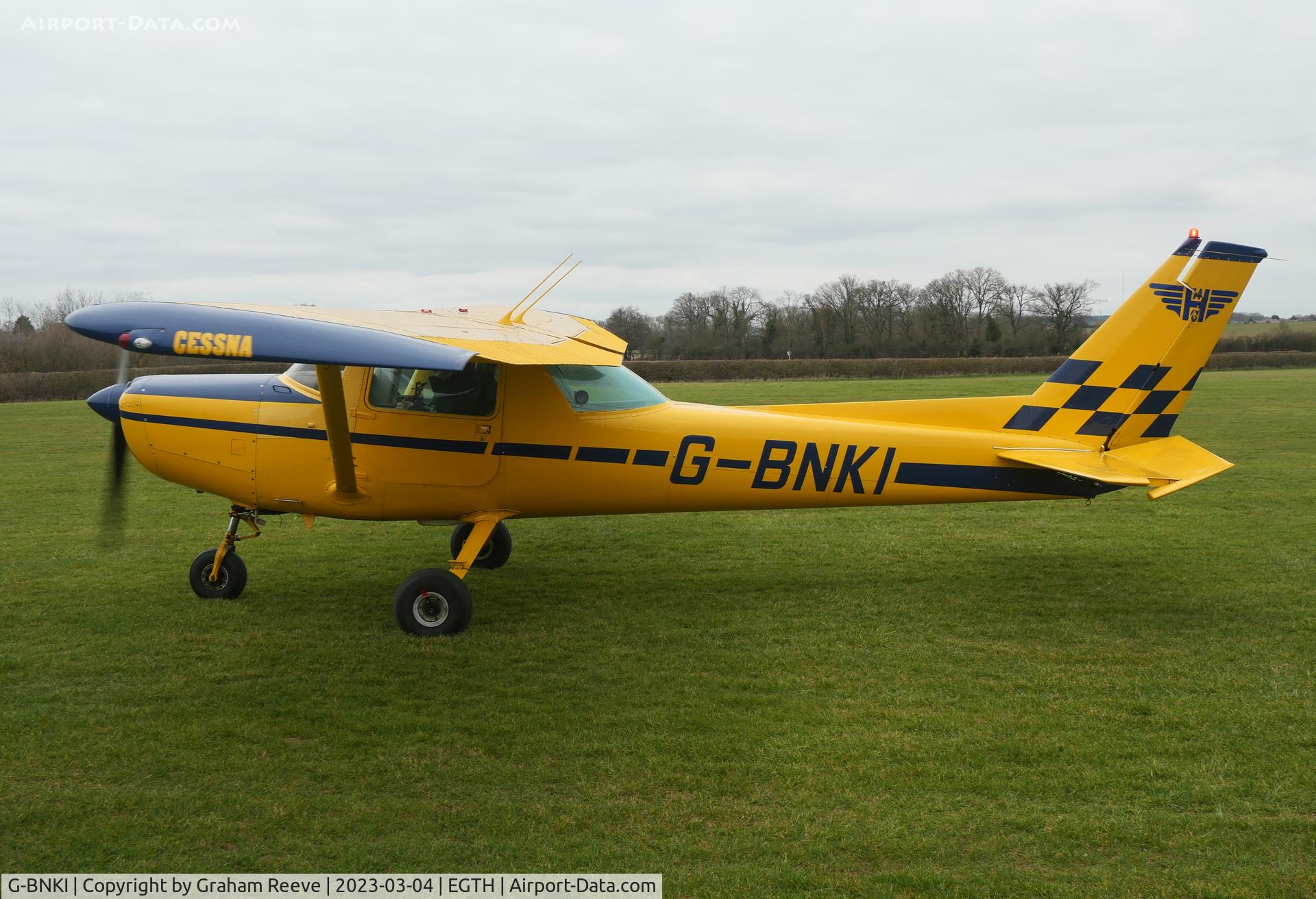 G-BNKI, 1978 Cessna 152 C/N 152-81765, Just landed at Old Warden.