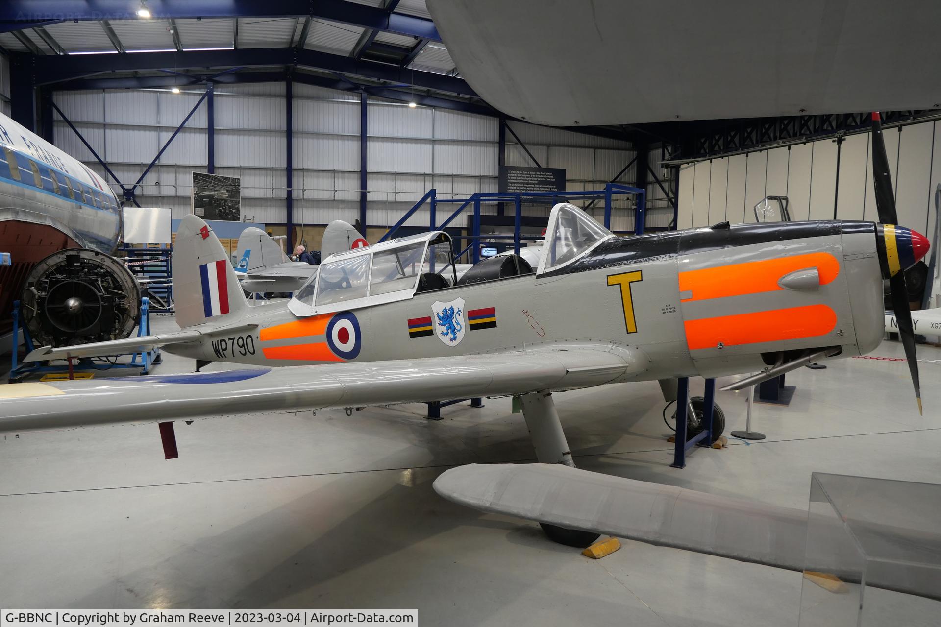G-BBNC, 1951 De Havilland DHC-1 Chipmunk T.10 C/N C1/0682, On display at the De Havilland Museum, London Colney.