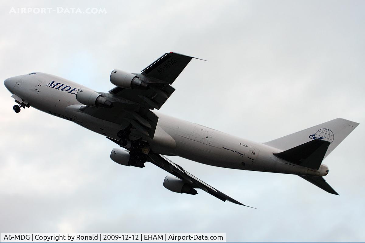 A6-MDG, 1991 Boeing 747-228F C/N 25266, at spl