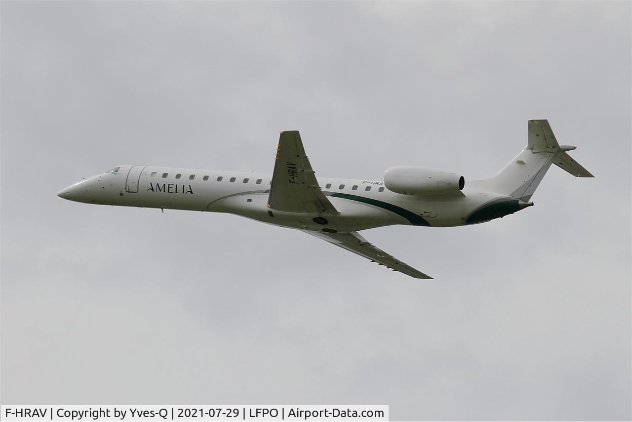 F-HRAV, 1999 Embraer ERJ-145LU (EMB-145LU) C/N 145147, Embraer 145LU, Climbing from rwy 24, Paris Orly airport (LFPO - ORY)