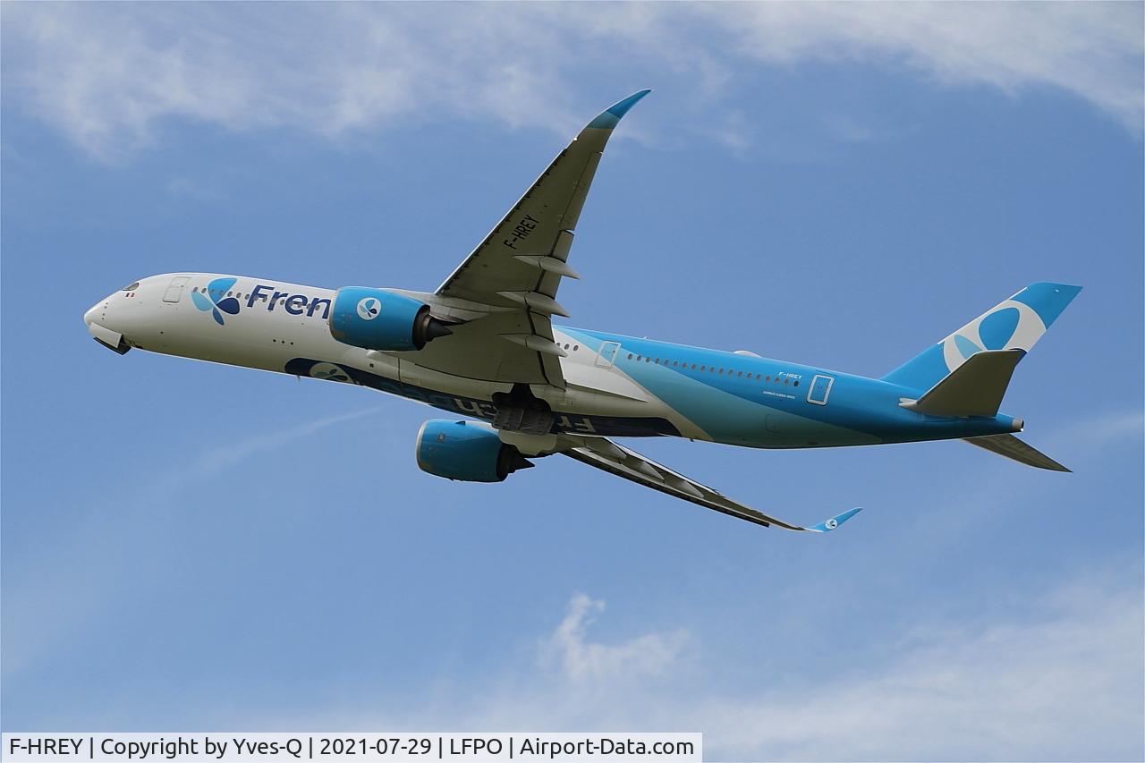 F-HREY, 2019 Airbus A350-941 C/N 325, Airbus A350-941, Climbing from rwy 24, Paris Orly airport (LFPO - ORY)