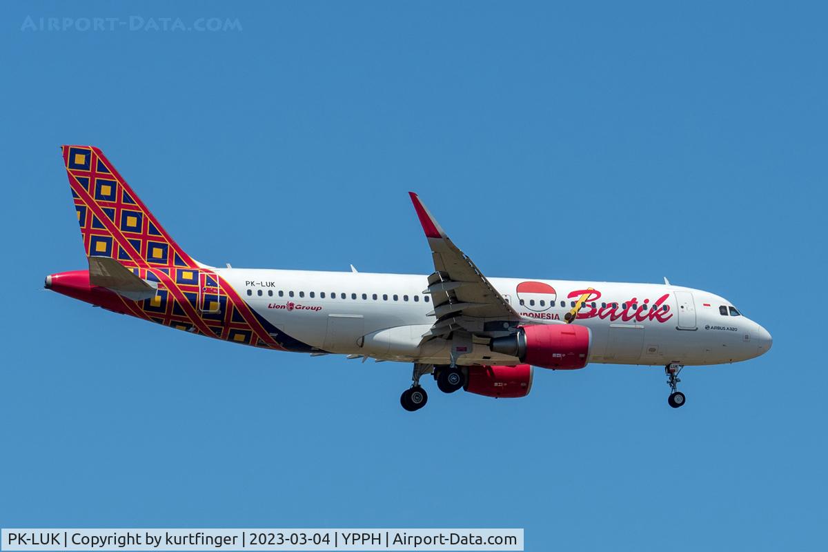 PK-LUK, 2016 Airbus A320-214 C/N 7365, A320-214 cn 7365. Batik Air PK-LUK final R21 YPPH 04 March 2023