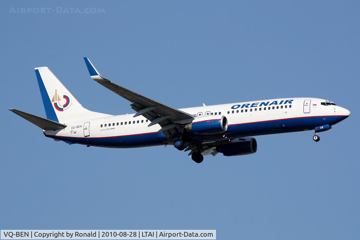 VQ-BEN, 1998 Boeing 737-85R C/N 29037, at ayt