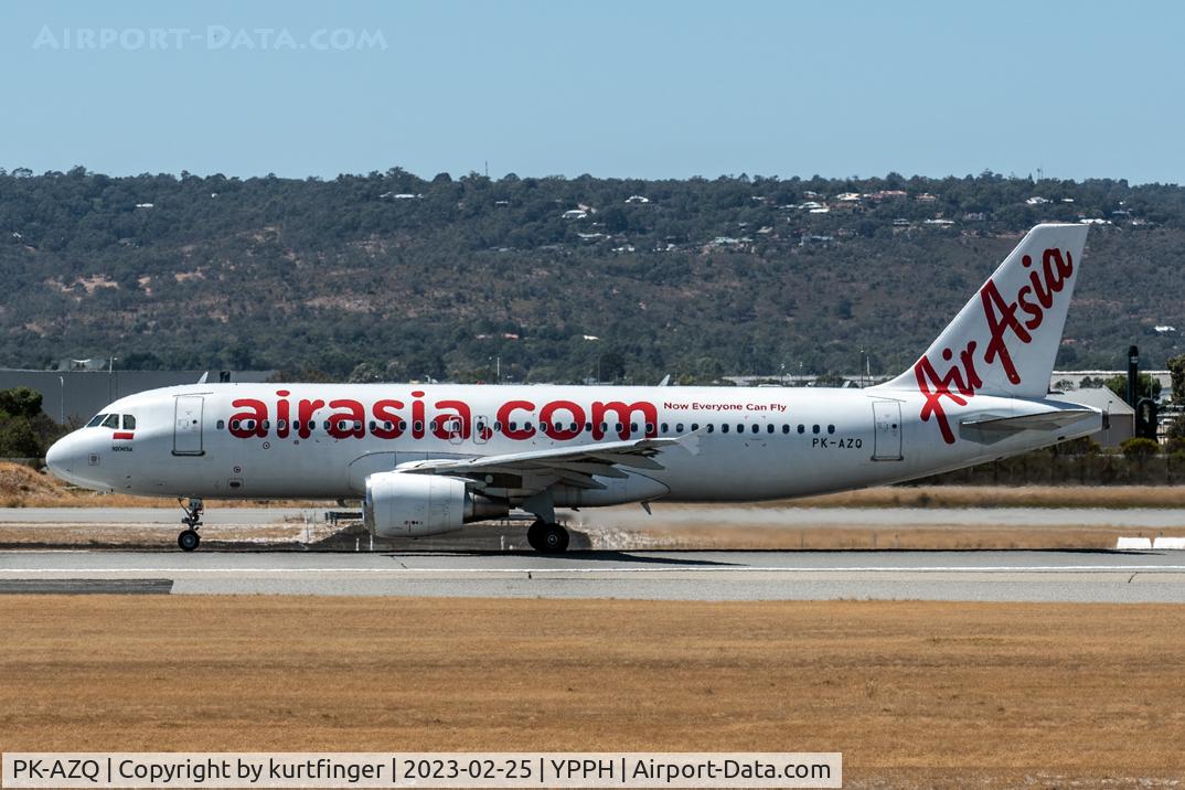 PK-AZQ, 2009 Airbus A320-216 C/N 3875, A320-216 cn 3875. Air Asia PK-AZQ runway 03 departure YPPH 25 February 2023. Ex VP-COA