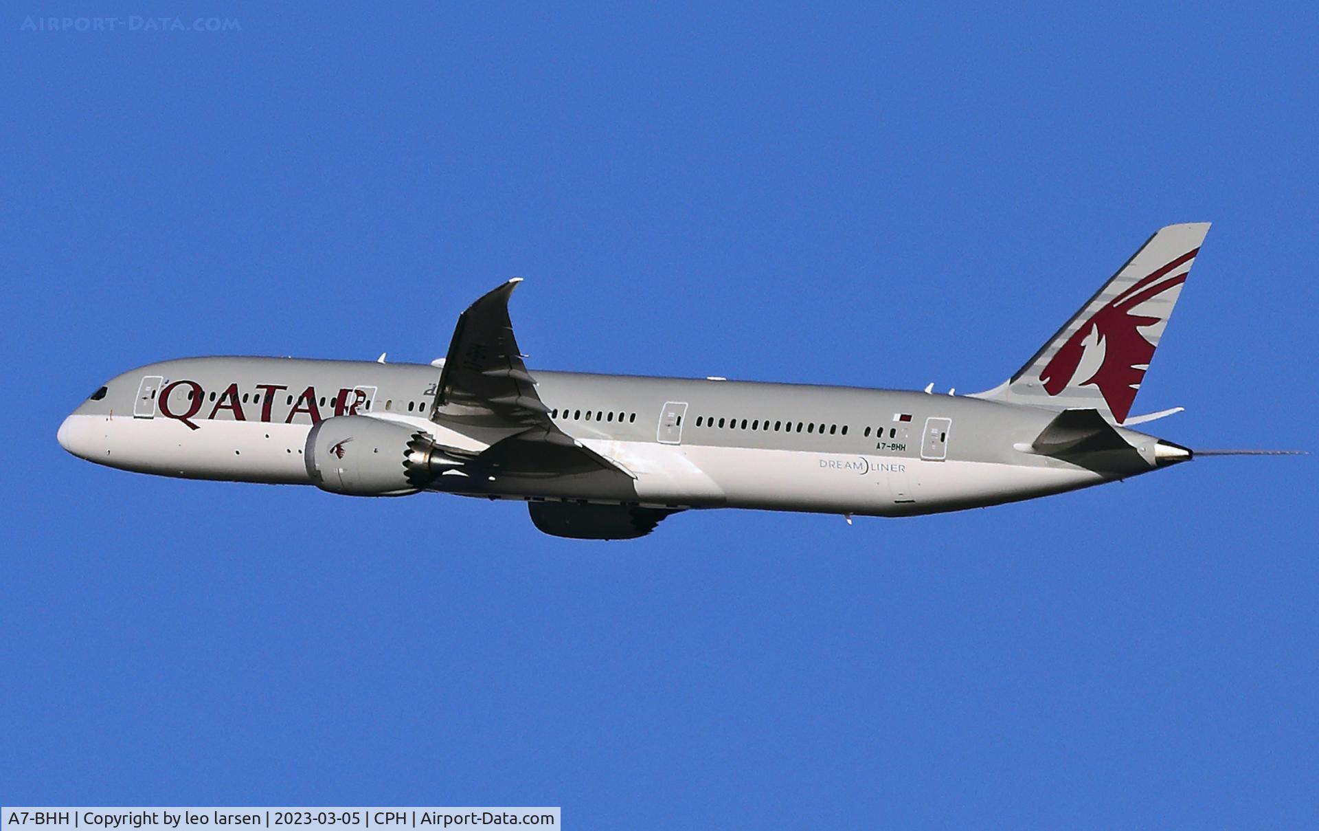 A7-BHH, 2020 Boeing 787-9 Dreamliner Dreamliner C/N 64219, Copenhagen 5.3.2023