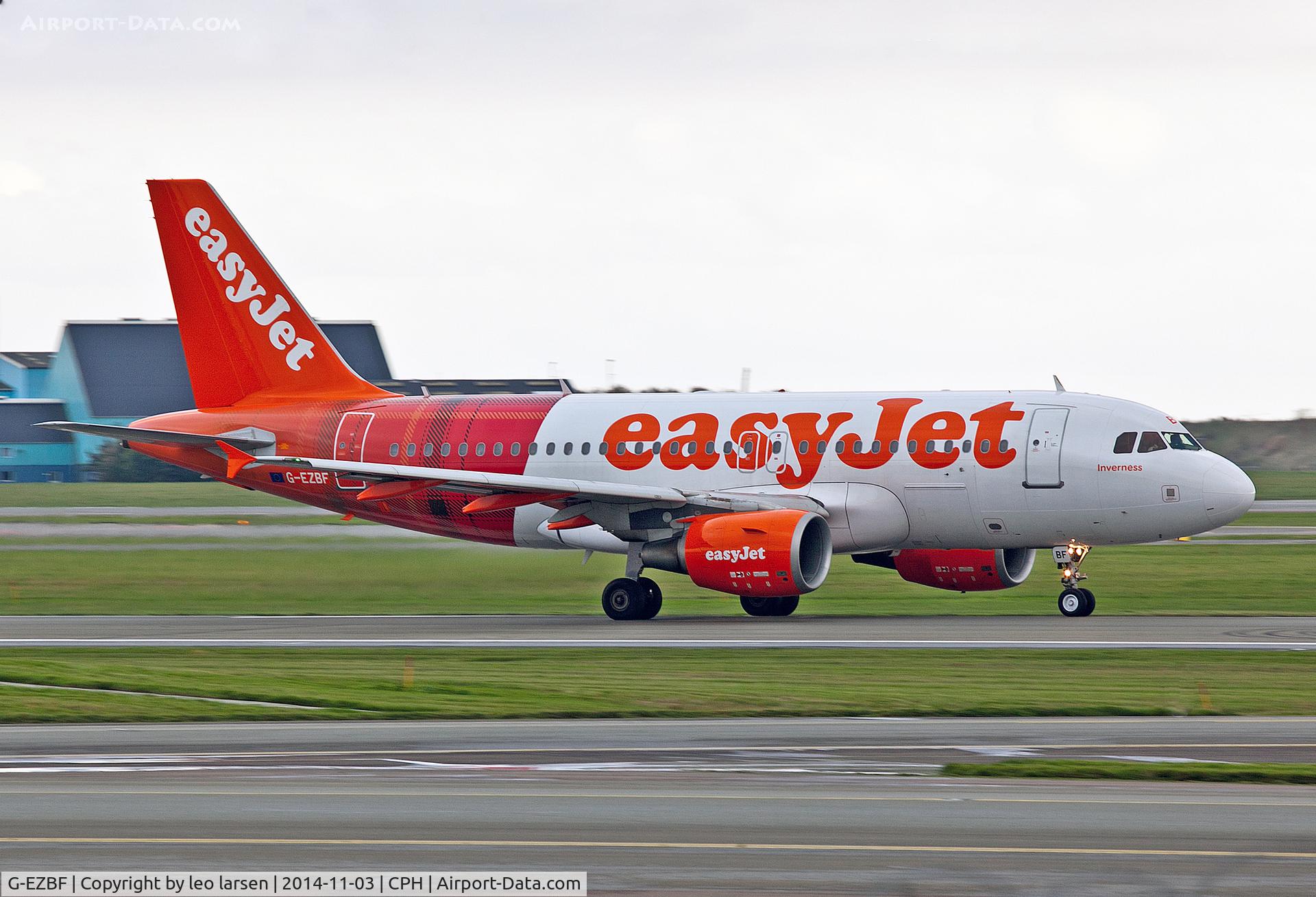 G-EZBF, 2006 Airbus A319-111 C/N 2923, Copenhagen 3.11.2014
