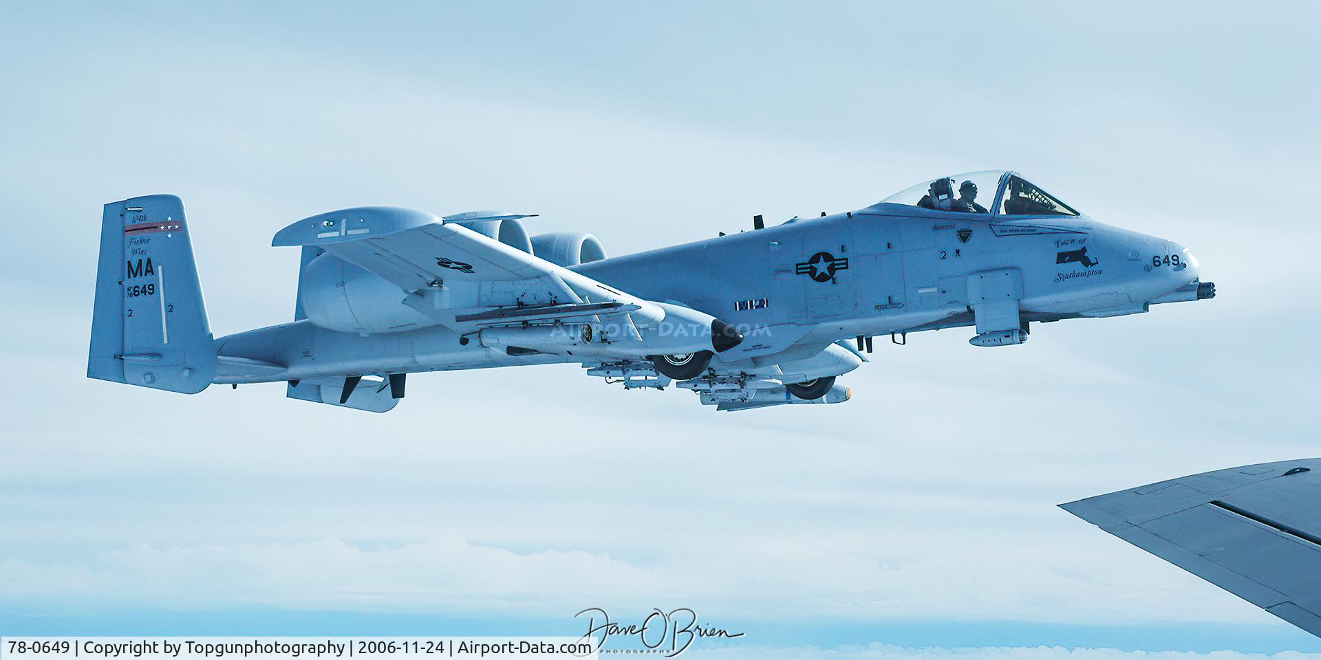 78-0649, 1978 Fairchild Republic A-10A Thunderbolt II C/N A10-0269, HOG12 cleared in precontact