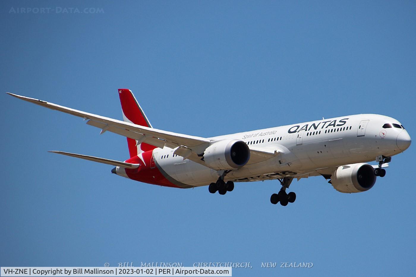 VH-ZNE, 2018 Boeing 787-9 Dreamliner C/N 63391, QF9 to LHR, arriving from MEL