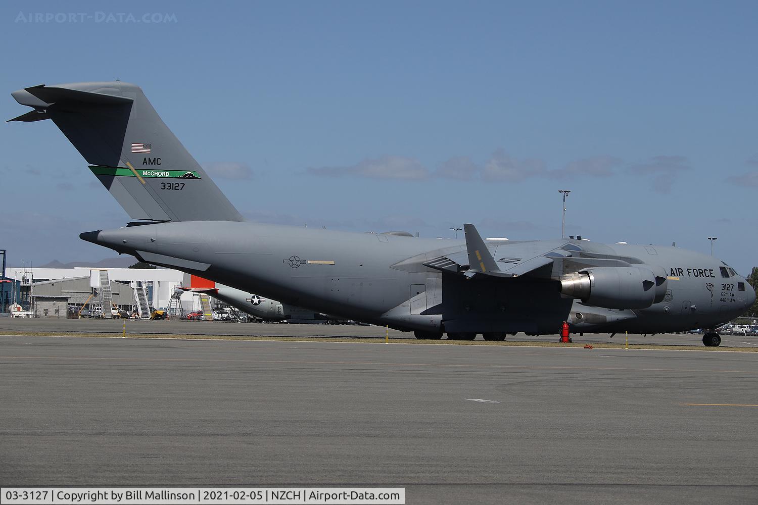 03-3127, 2003 Boeing C-17A Globemaster III C/N P-127, RESTING UP