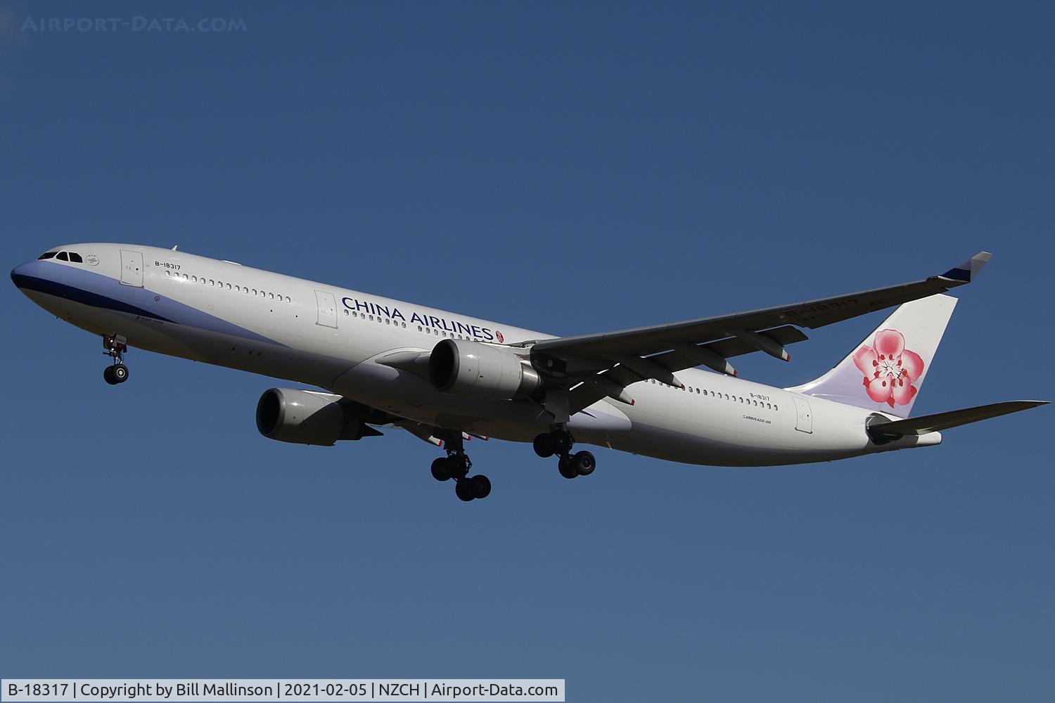 B-18317, 2007 Airbus A330-302 C/N 861, CI55 from SYD