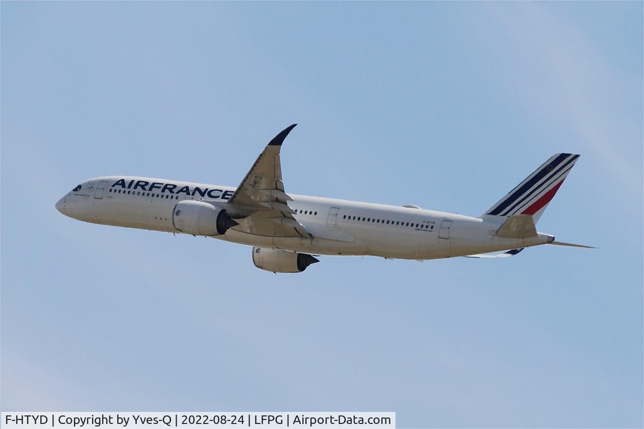 F-HTYD, 2020 Airbus A350-941 C/N 381, Airbus A350-941, Climbing from rwy 08L, Roissy Charles De Gaulle airport (LFPG-CDG)