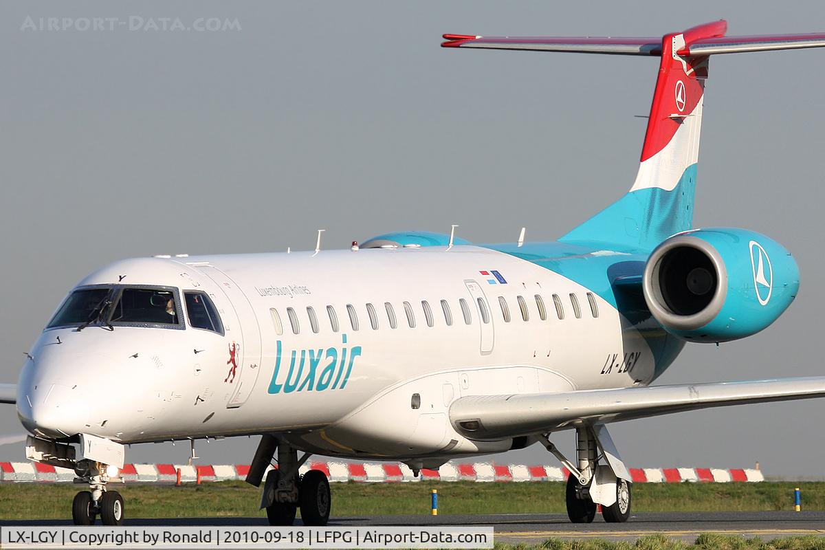 LX-LGY, 2000 Embraer EMB-145LU (ERJ-145LU) C/N 145242, at cdg