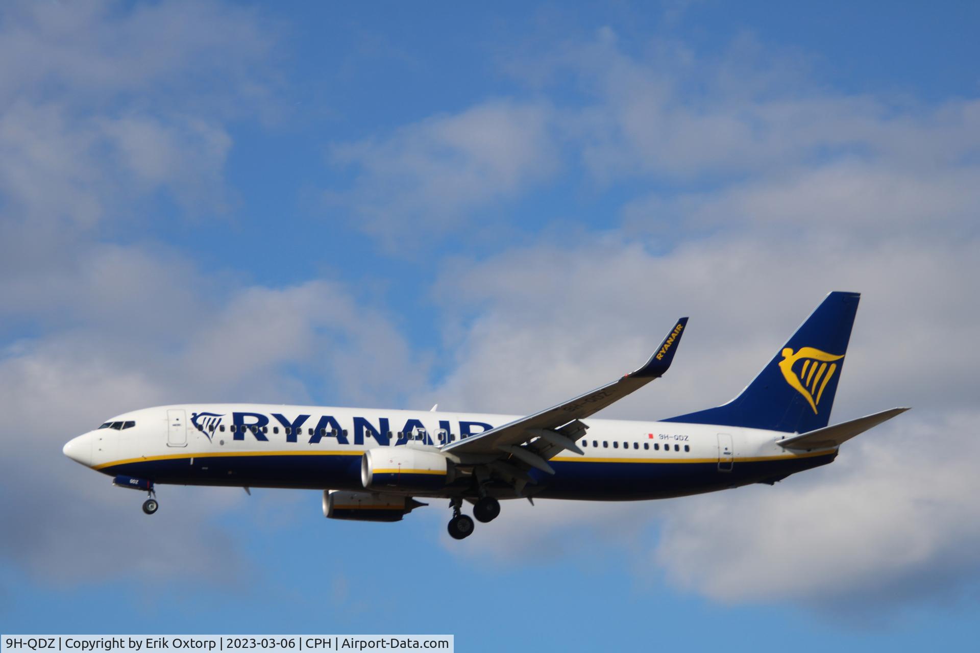 9H-QDZ, 2017 Boeing 737-8AS C/N 44788, 9H-QDZ landing rw 22L
