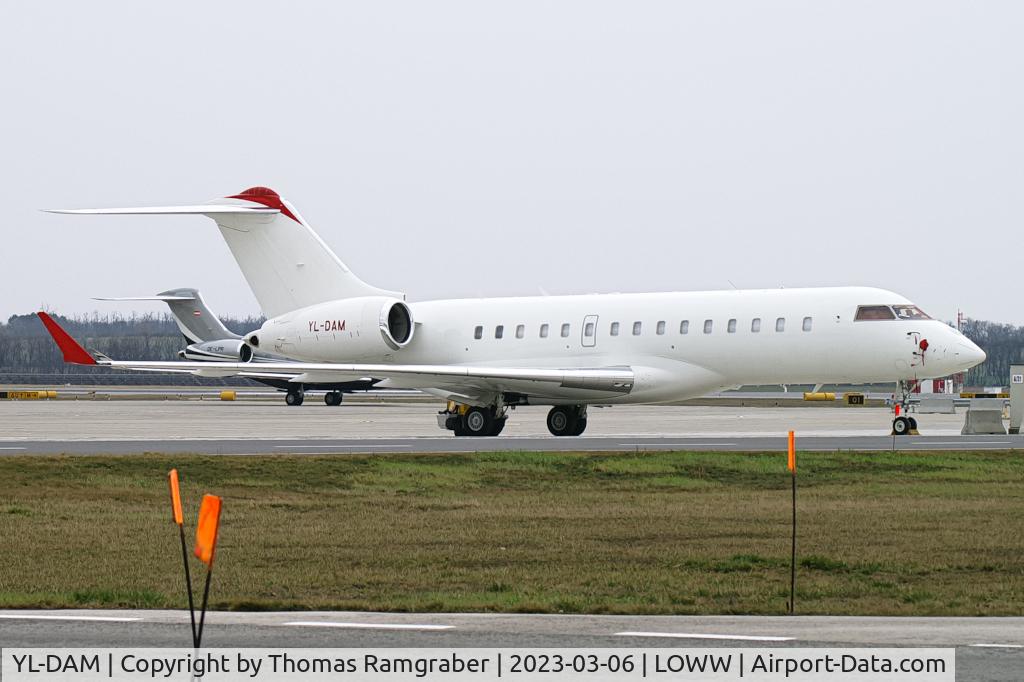 YL-DAM, Bombardier BD-700-1A10 Global Express XRS C/N 9189, Union Aviation Bombardier Global Express XRS