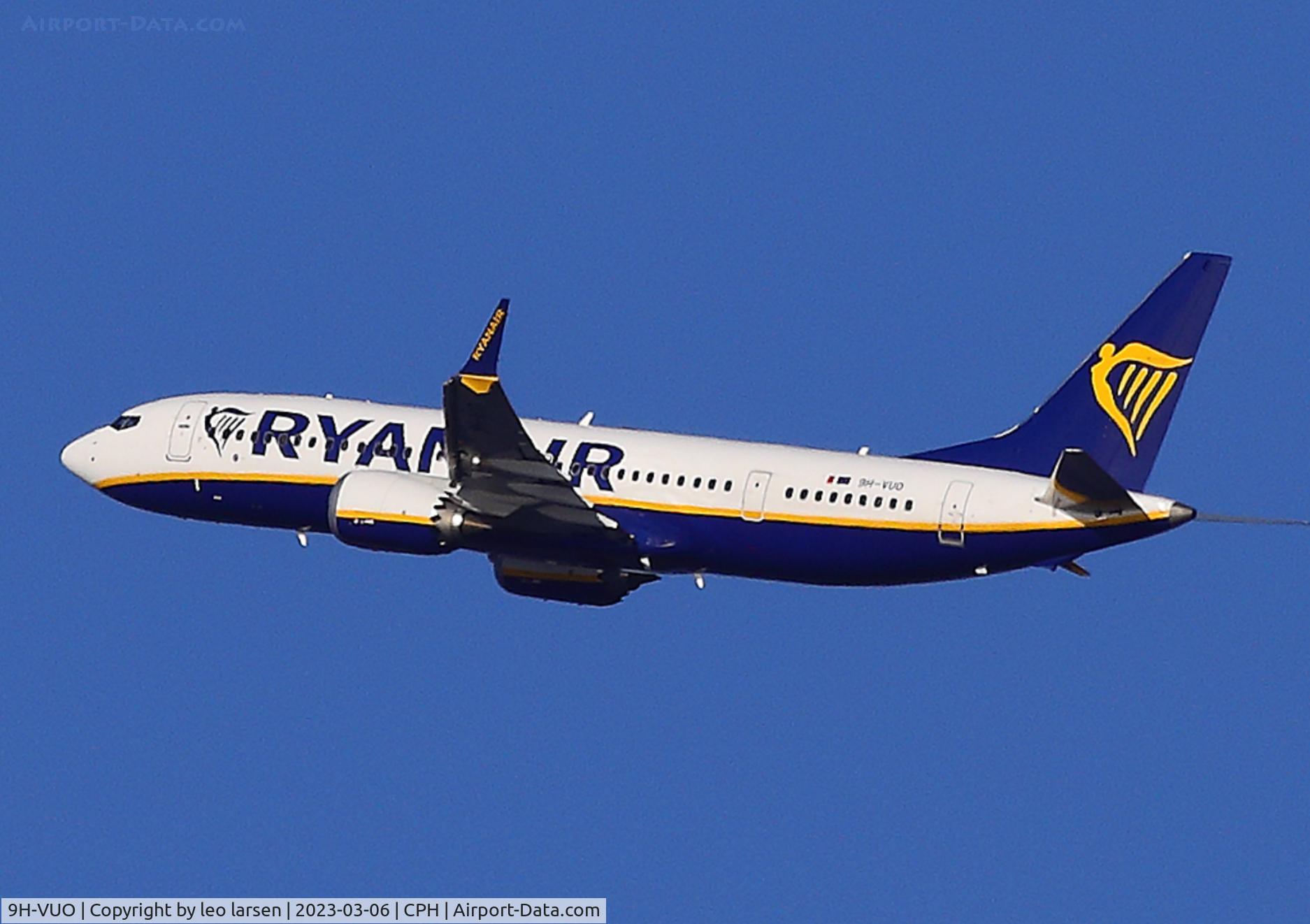 9H-VUO, 2021 Boeing 737-8-200 MAX C/N 65884, Copenhagen 6.3.2023