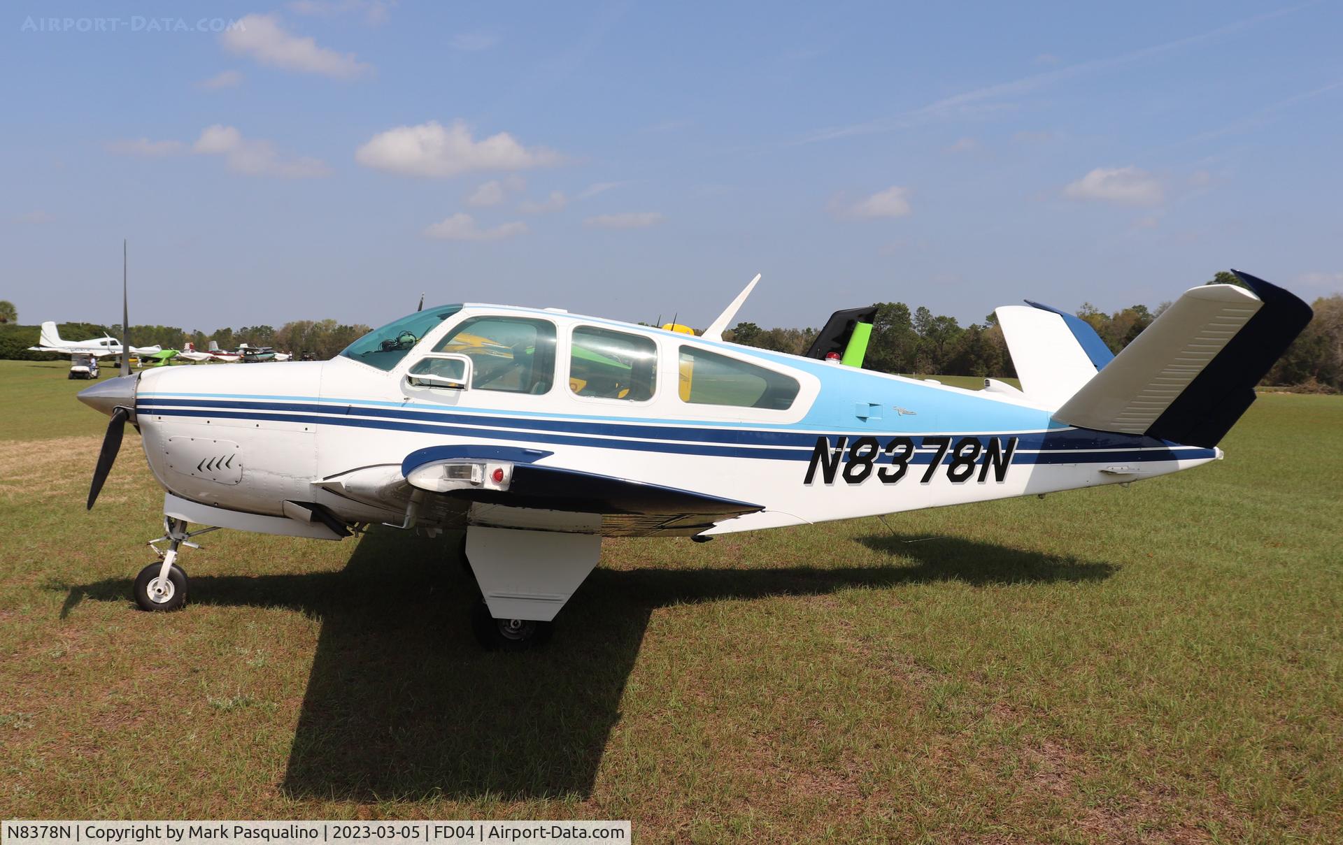 N8378N, 1968 Beech V35A Bonanza C/N D-8760, Beech V35A