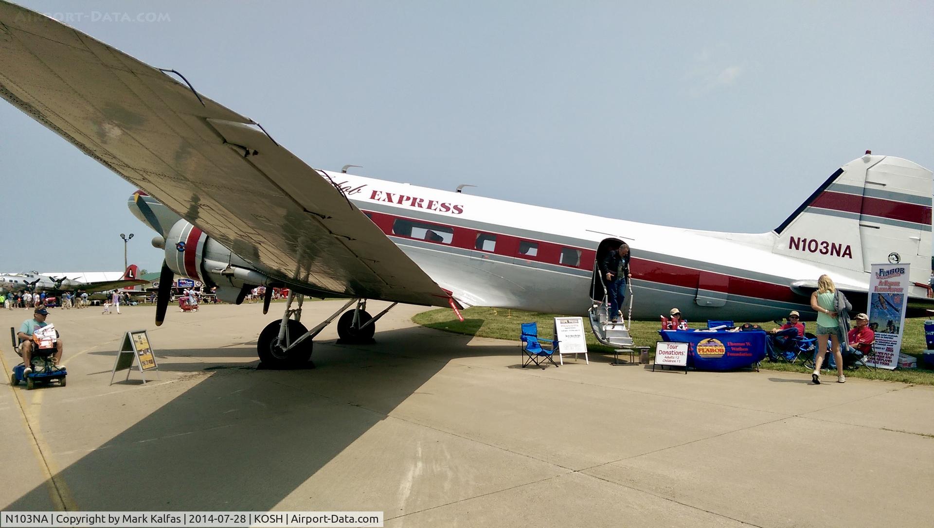 N103NA, 1945 Douglas DC-3C-S1C3G (C-47B) C/N 16821, FLABOB, Douglas DC-3C-S1C3G (C-47B), N103NA at OSH.
