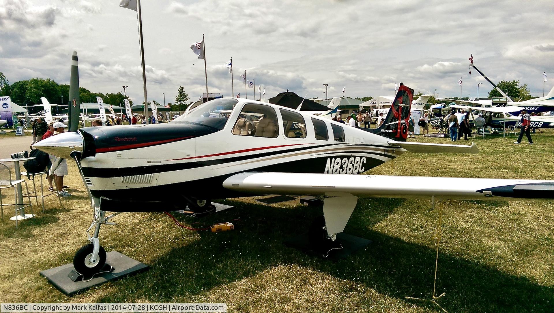 N836BC, 2014 Beechcraft G36 Bonanza C/N E-4021, 2014 Beechcraft G36 Bonanza, N836BC at OSH.