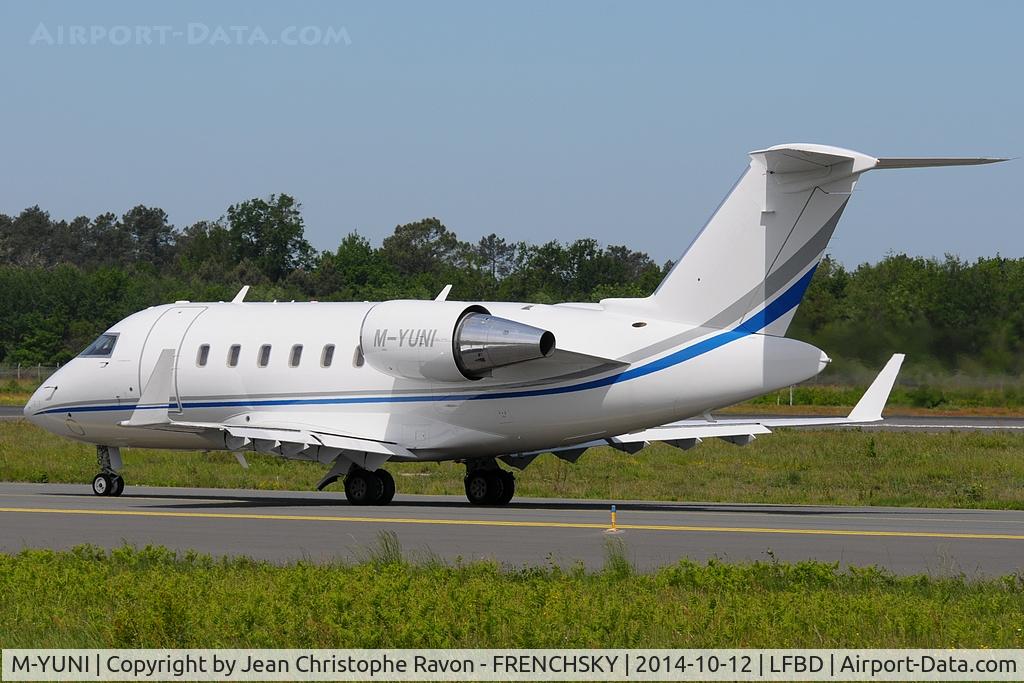 M-YUNI, 2008 Bombardier Challenger 605 (CL-600-2B16) C/N 5751, Unitrans Management