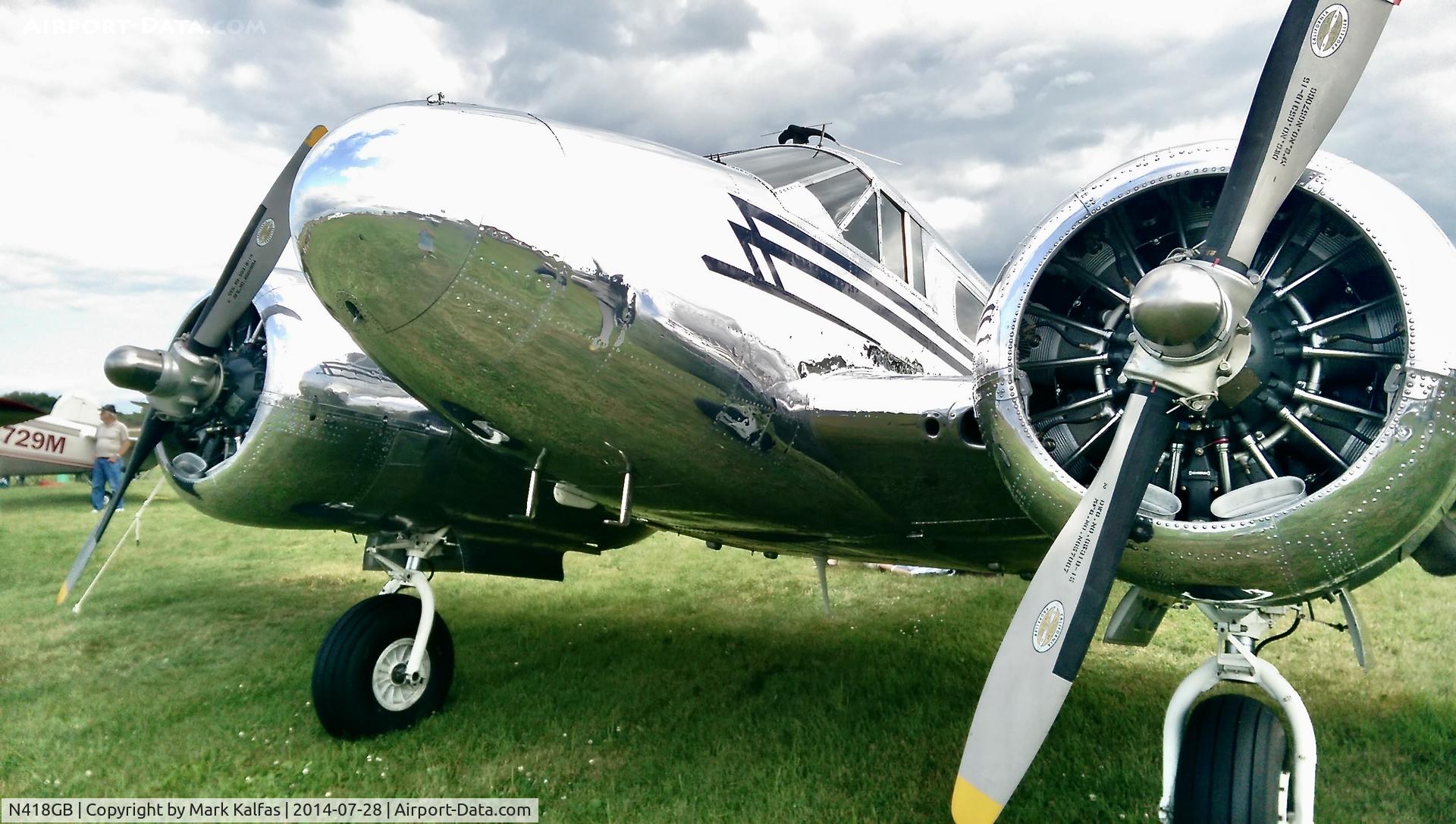 N418GB, 1944 Beech TC-45J C/N 76755, Beech 18/TC-45J, N418GB at OSH