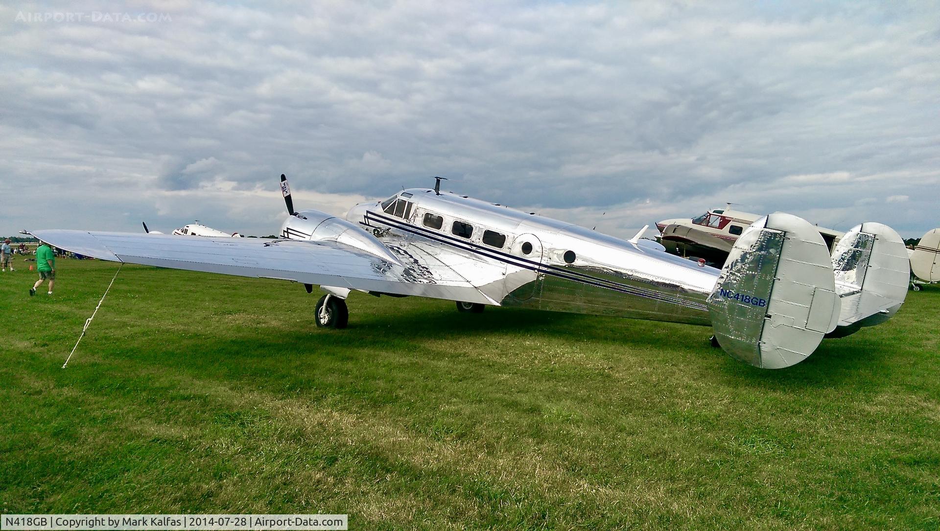 N418GB, 1944 Beech TC-45J C/N 76755, Beech 18/TC-45J, N418GB at OSH