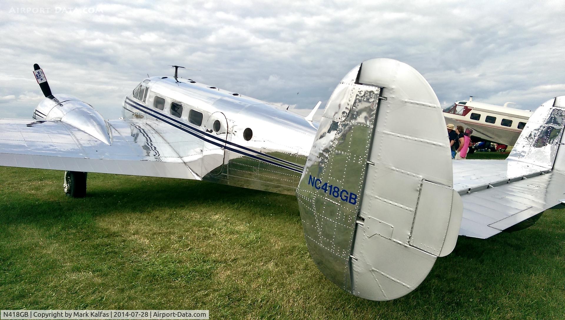 N418GB, 1944 Beech TC-45J C/N 76755, Beech 18/TC-45J, N418GB at OSH