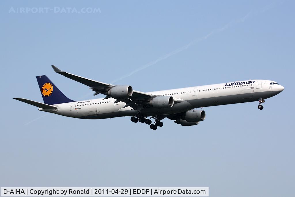 D-AIHA, 2003 Airbus A340-642 C/N 482, at fra