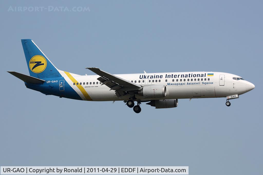 UR-GAO, 1991 Boeing 737-4Z9 C/N 25147, at fra