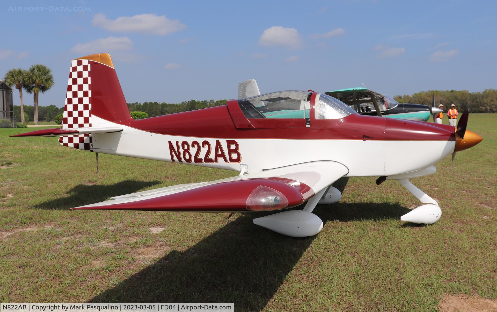 N822AB, 2014 Vans RV-9A C/N 91012, Vans RV-9A