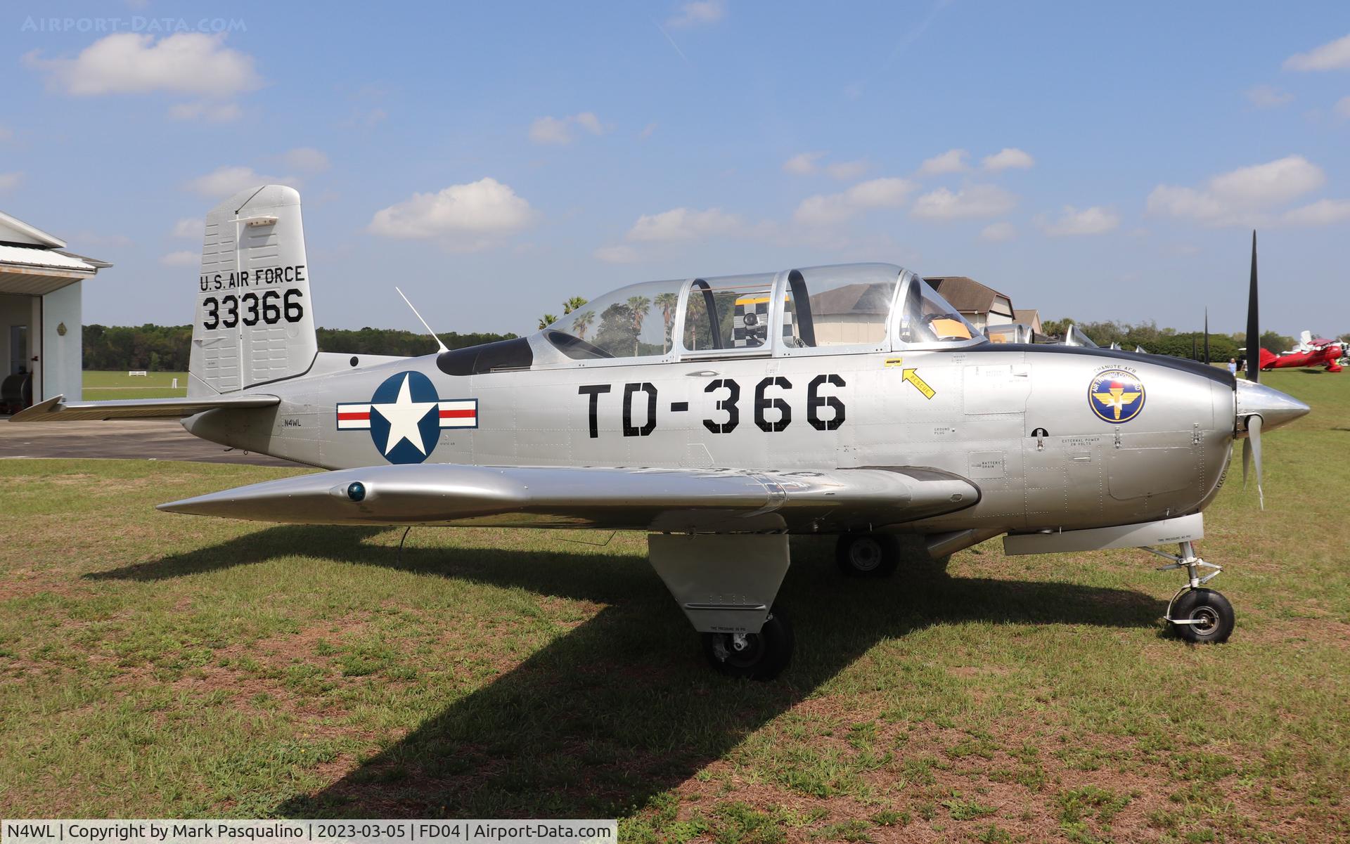 N4WL, Beech T-34A (A45) Mentor Mentor C/N G-127, Beech T-34A