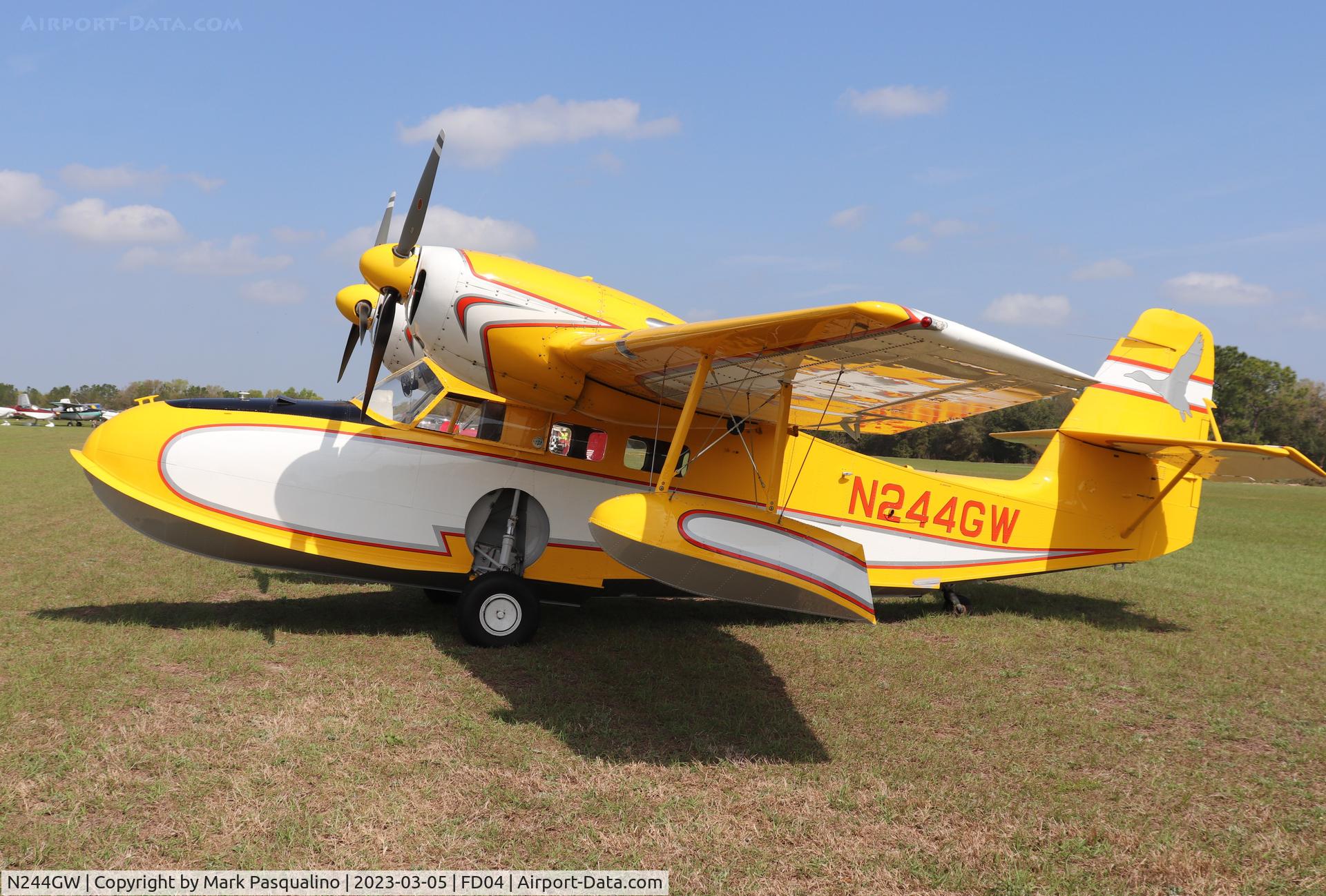 N244GW, 1986 Grumman G-44A Widgeon C/N 1473, Grumman G-44A
