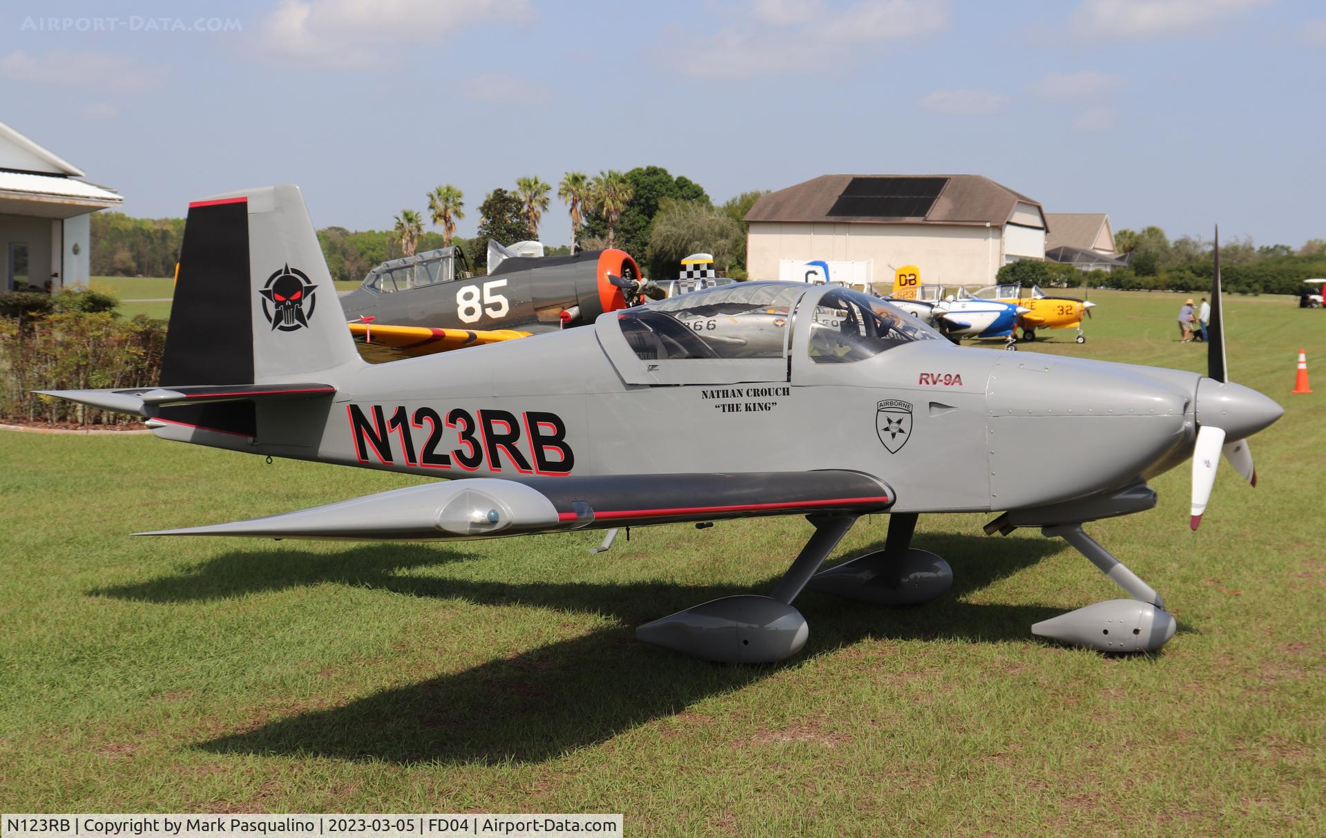 N123RB, 2012 Vans RV-9A C/N 91820, Vans RV-9A