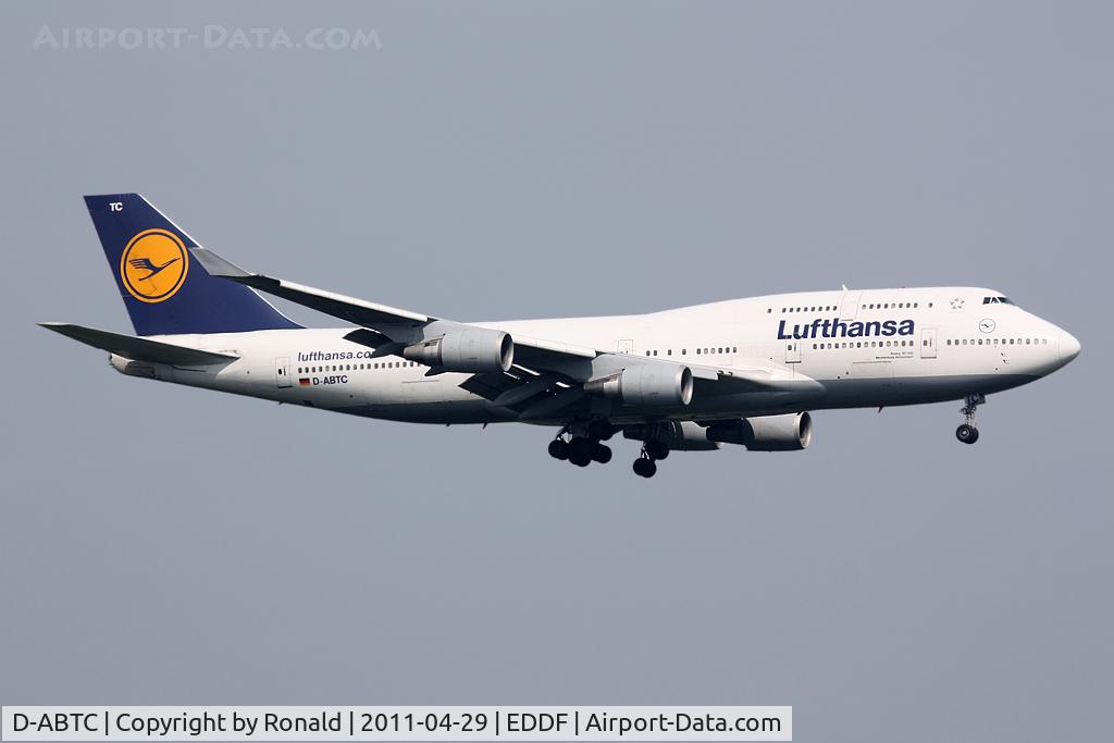 D-ABTC, 1990 Boeing 747-430M C/N 24287, at fra