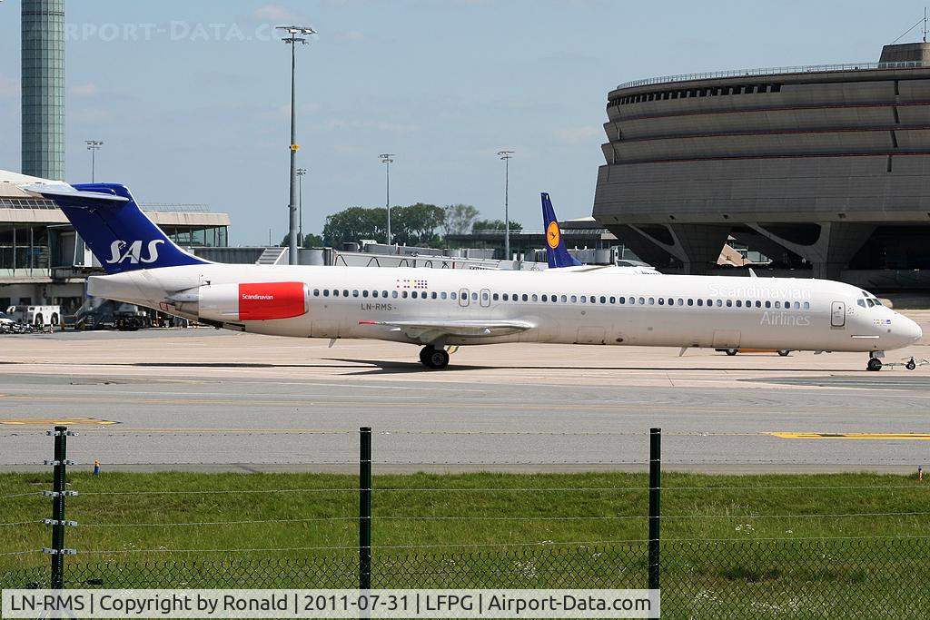 LN-RMS, 1992 McDonnell Douglas MD-82 (DC-9-82) C/N 53368, at cdg