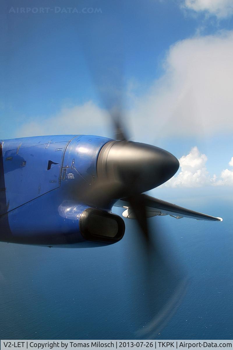 V2-LET, 1995 De Havilland Canada DHC-8-311B Dash 8 C/N 416, LIAT flight SXM–SKB